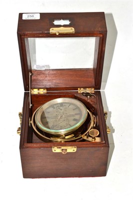 Lot 256 - A two day marine chronometer, signed Adams, maker to H.R.H Prince Albert, 84 Cannon St London,...