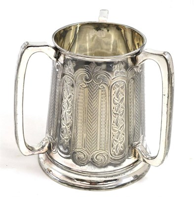 Lot 263 - Silver plated tyg, 16cm high