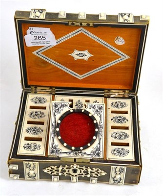 Lot 265 - Anglo-Indian box/watch stand, 16cm wide