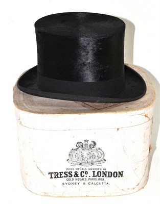 Lot 271 - Silk top hat, Tress & Co London