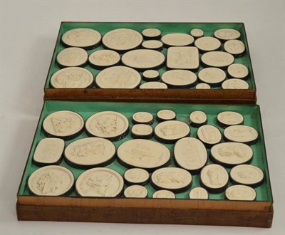 Lot 276 - A collection of plaster medallions (cased)