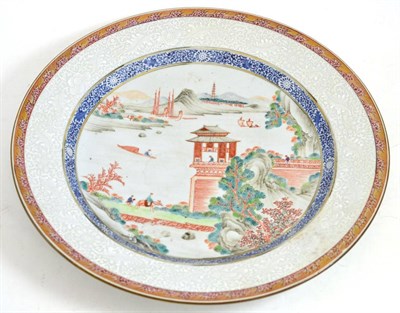 Lot 477 - A mid-18th century Chinese charger, 37cm diameter