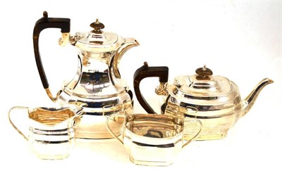 Lot 480 - Silver four piece tea service, Sheffield 1931