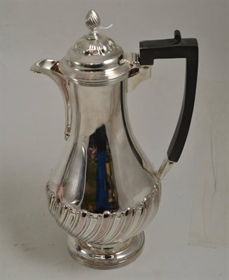 Lot 533 - Silver coffee pot, London Assay 1958