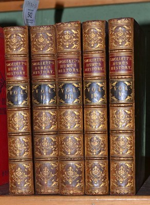 Lot 542 - Smollett (T.), The History of England .., 1804, 5 volumes, contemporary calf