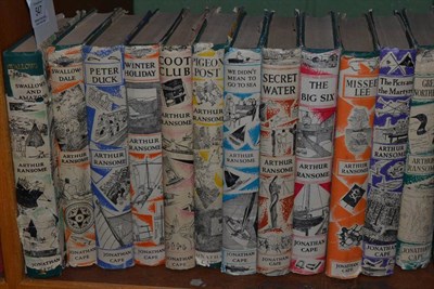 Lot 547 - Arthur Ransome, Swallows and Amazons Series, the twelve volumes in dust wrappers, volume 12 a first