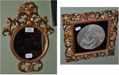 Lot 565 - An ornate gilt frame and another similar (2)