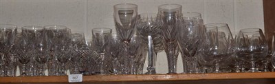 Lot 567 - An assortment of mainly Stuart Crystal drinking glasses including wine, whisky, champagne and...