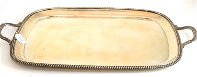 Lot 676 - A silver twin-handled tray, by Harrison Brothers & Howson, Sheffield 1930