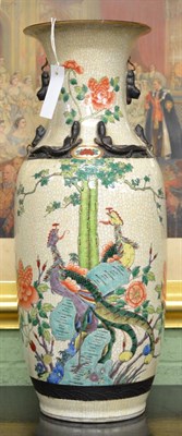 Lot 701 - A early 20th century Satsuma vase, height 60cm