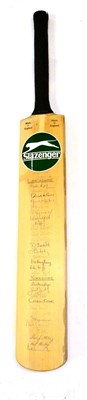 Lot 1012 - An Autographed Slazenger Clive Lloyd Testimonial Cricket Bat 1977, with Lancashire and...