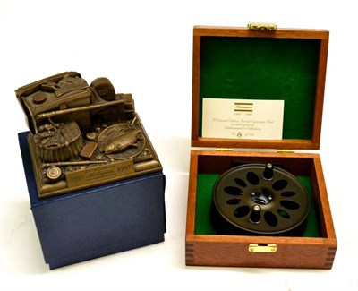 Lot 1057 - A Shakespeare 4 1/2inch Alloy Centenary Aerial Centrepin Reel, limited edition number 65/250,...