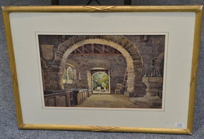 Lot 1164 - H. Partington (early 20th century) ";Hubberholme Church, Nr Grassington"; signed and dated...