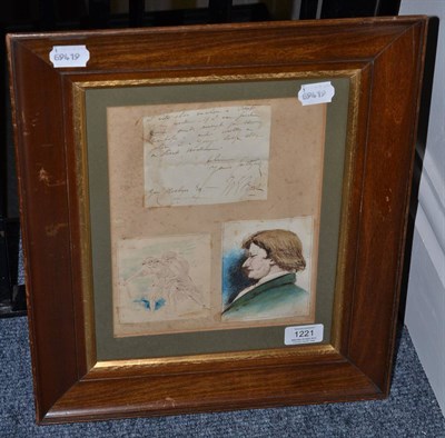 Lot 1221 - William Edward Frost RA (1810-1877) After Poussin - signed and inscribed, pen, ink and...