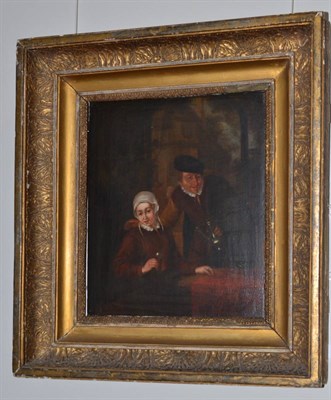 Lot 1226 - Circle of Dominicus van Tol (c.1635-1676) Reputedly the artist and his wife, oil on panel, 34cm...