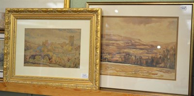 Lot 1247 - Frederick (Fred) Lawson (1888-1968) A view of Richmond, signed, watercolour, together with a...