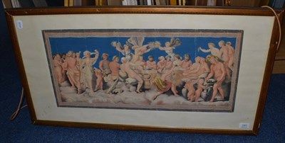 Lot 1301 - Italian School (19th century) Banquet of the Gods from the Loggia of Psyche at the Villa...