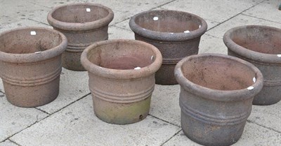 Lot 1347 - Six similar planters, 40cm diameter each