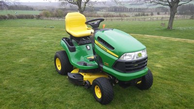 Lot 1366 - John Deere tractor lawn mower model X120