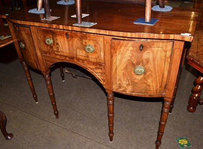 Lot 1422 - A 19th century mahogany bowfront sideboard