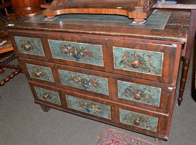 Lot 1430 - A 19th century North Italian chest of drawers