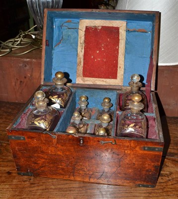 Lot 1438 - Georgian spirit decanters in fitted box