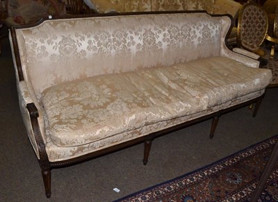 Lot 1470 - Large French walnut sofa