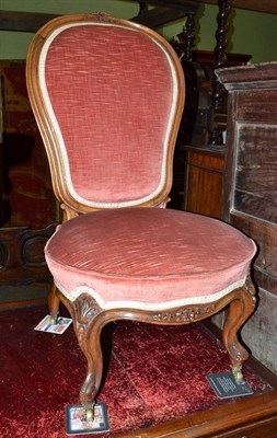 Lot 1503 - Victorian nursing chair