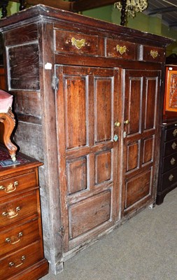 Lot 1505 - Early 18th century oak cupboard Provenance: Ex G-B Collection of Early English Furniture lot...