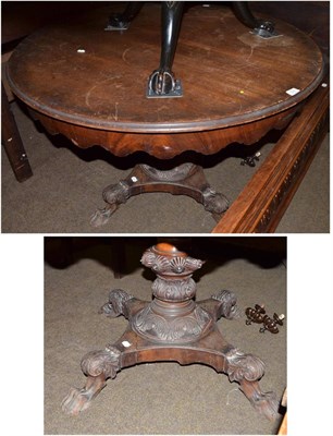 Lot 1518 - Victorian mahogany centre table