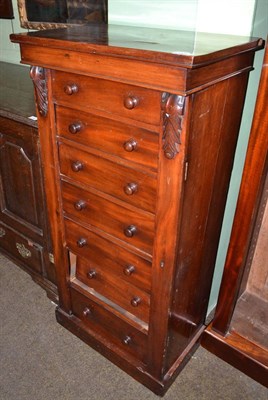 Lot 1523 - William IV mahogany Wellington chest