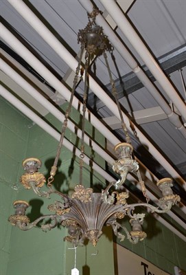 Lot 1567 - Regency six branch chandelier