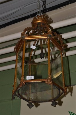 Lot 1569 - Regency brass lantern