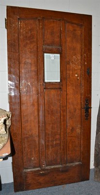 Lot 1631 - An English oak door, 94cm wide