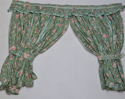 Lot 1639 - Three pairs of floral curtains, Taipei pattern, made by G P and J Baker, London, approx 8ft and 9ft