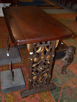 Lot 1665 - Cast iron table by King & Co., (makers), Hull