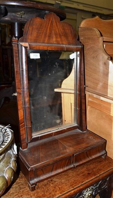 Lot 1725 - Walnut dressing table mirror