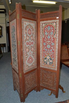 Lot 1732 - Moorish painted panelled screen