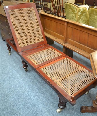 Lot 1734 - A Victorian day bed labelled Robinson & Sons