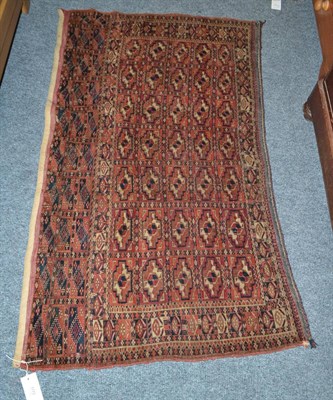 Lot 1773 - Late 19th century Tekke Chuval, Emirate of Bukhara, the compartmentalised field of quartered...