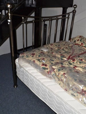 Lot 1774 - A Victorian style king size bed of recent date and mattress