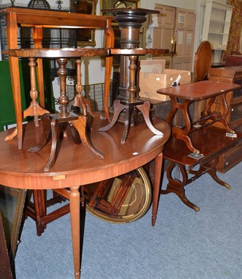 Lot 1783 - A quantity of reproduction furniture including two Regency style coffee tables, a pair of...