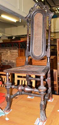 Lot 1794 - A 17th century walnut chair