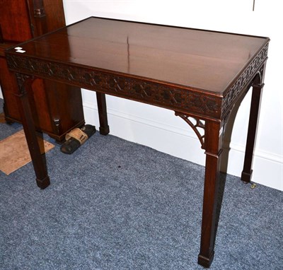 Lot 1815 - Mahogany silver table, circa 1900