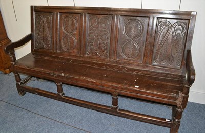 Lot 1825 - Late 17th century settle