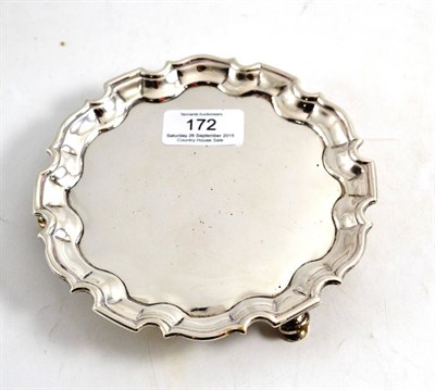 Lot 172 - George II silver letter tray, Joseph Sanders, London, 1737