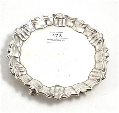 Lot 173 - George II silver waiter, Thomas Gilpin, London, 1744