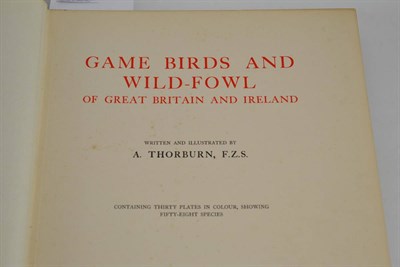 Lot 199 - Game Birds and Wild-fowl of Great Britain and Ireland, 1923, 30 colour plates, cloth