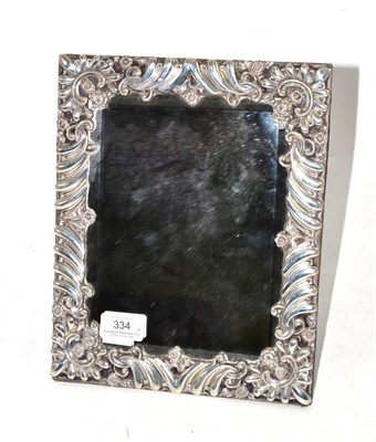 Lot 334 - A Victorian silver strut mirror, London 1897