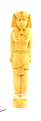 Lot 342 - A 1920's/30's carved ivory figure modelled as Tutankhamun